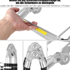 Teleskopleiter Aluminium Klappleiter Mehrzweckleiter Multifunktionsleiter Anlegeleiter Belastbarkeit 150 kg