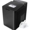 Theken-Eismaschine Eiswürfelmaschine Tisch Eiswürfelzubereiter 22,5 x 32 x 32,5 cm Schwarz
