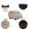 Tierhocker Kinderhocker Sitzhocker mit Stauraum Polsterhocker Sitzbank Aufbewahrungsbox