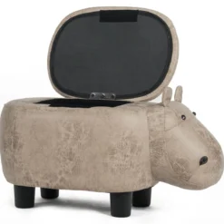 Tierhocker Kinderhocker Sitzhocker mit Stauraum Polsterhocker Sitzbank Aufbewahrungsbox