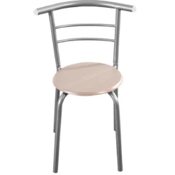 Tischgruppe 3 tlg Minimalismus Design Küche Essgruppe Esszimmergarnitur Grau