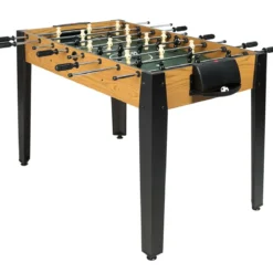 Tischkicker in Wettbewerbsgröße Kickertisch für Erwachsene und Kinder 122 x 61 x 79cm Braun