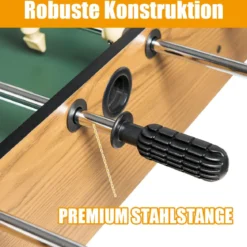 Tischkicker in Wettbewerbsgröße Kickertisch für Erwachsene und Kinder 122 x 61 x 79cm Braun