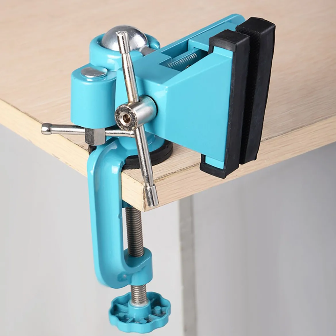 Tischschraubstock Mini Tisch Schraubstock Werkbank 360° drehbar schwenkbar