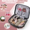 2 tlg. Gepäckset inkl 20" Handgepäckkoffer & 14" Kosmetikkoffer PP Hartschalengepäck Rosa