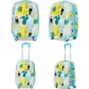 2 tlg Kindergepäck Flamingosblid Reisekoffer Kinderkoffer + Rucksack Blau