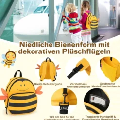 2tlg Kinderkoffer + Rucksack 47 cm Langer Aufsitzkoffer und 30 cm Breiter Rucksack 12