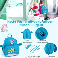 2tlg Kinderkoffer + Rucksack 47 cm Langer Aufsitzkoffer und 30 cm Breiter Rucksack 12