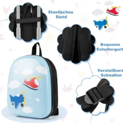 2tlg Kinderkoffer Set Kindergepäck mit Rädern 17