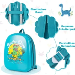 2tlg Kinderkoffer Set Kindergepäck mit Rädern 17