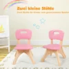 3tlg. Kindersitzgruppe Sitzgruppe Kindertisch&2 Kinderstühlen Aufbewahrungsboxen Rosa