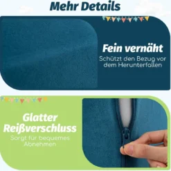 5 TLG. Schaumstoffbausteine Riesenbausteine mit Bällebad (ohne Bälle) Großbausteine zum Toben Rosa/Grau/Beige
