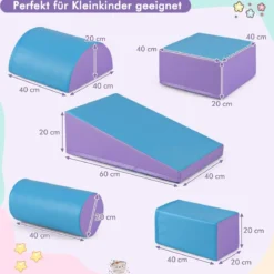 5 TLG. Schaumstoffbausteine Riesenbausteine zum Toben & Klettern Großbausteine Softbausteine