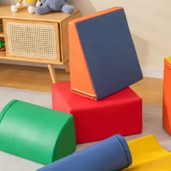 7 TLG. Schaumstoffbausteine zum Toben & Klettern Riesenbausteine aus Schaumstoff Softbausteine