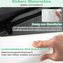 4 TLG. Schaumstoffbausteine zum Toben & Klettern Riesenbausteine Großbausteine