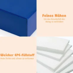 6 tlg. Softbausteine Kinder Großbausteine Riesenbausteine Schaumstoffbausteine Braun