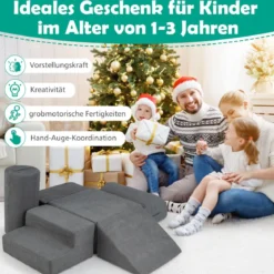 6-TLG. Softbausteine zum Klettern & Krabbeln Schaumstoffbausteine Riesenbausteine