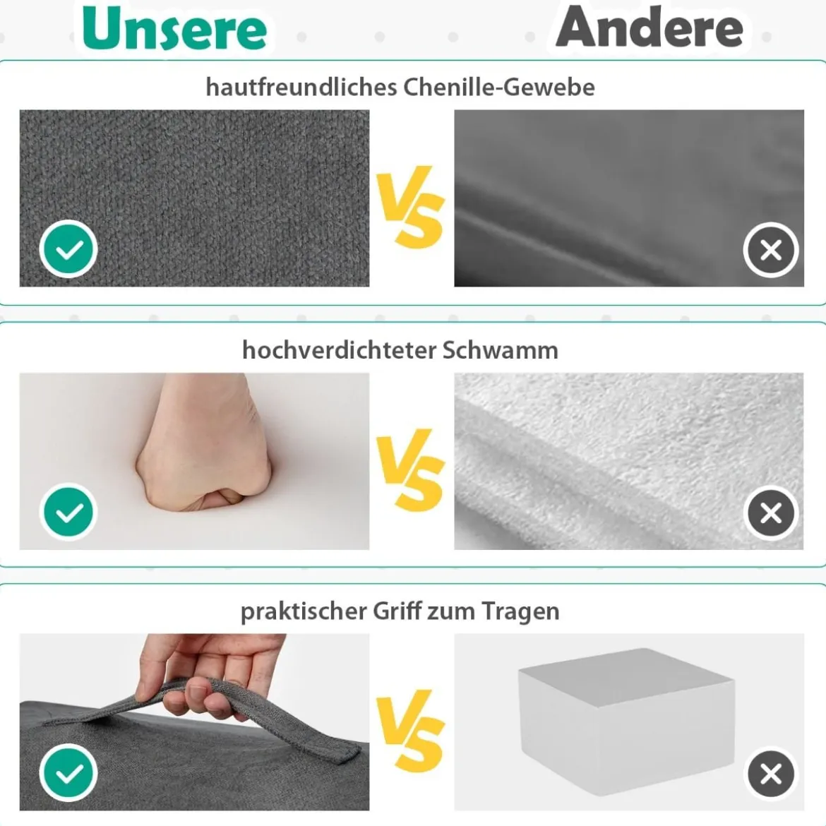 6-TLG. Softbausteine zum Klettern & Krabbeln Schaumstoffbausteine Riesenbausteine
