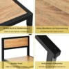 3 tlg. Tischgruppe Essgruppe Bartisch-Set Küchentisch Esstisch Tisch + 2 Stühle Natur
