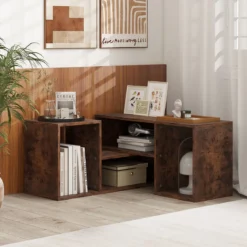 2 tlg. TV-Schrank Freie Kombination Fernsehtisch für Fernseher bis zu 60 Zoll Fernsehschrank