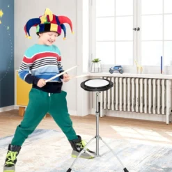32 Tönen Xylophon Glockenspiel mit Verstellbarem Ständer & Schlägeln und Tragetasche Alu