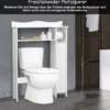 Toilettenregal Überbauregal Badezimmerregal Toilettenschrank Weiß