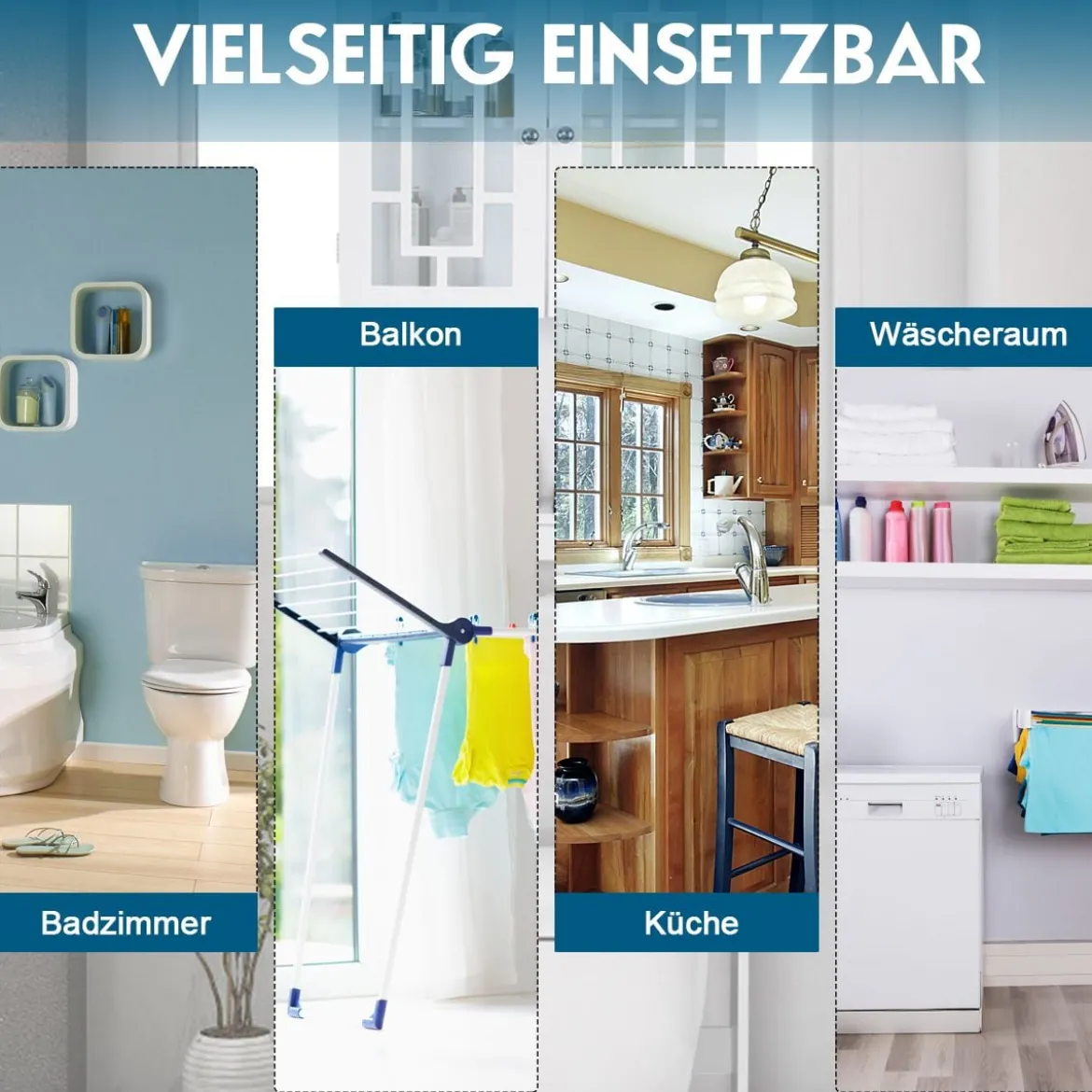 Toilettenschrank Badezimmer Regal Toilettenregal Waschmaschinenschrank mit 3 Regalen Weiß 60 x 22 x 170,5 cm