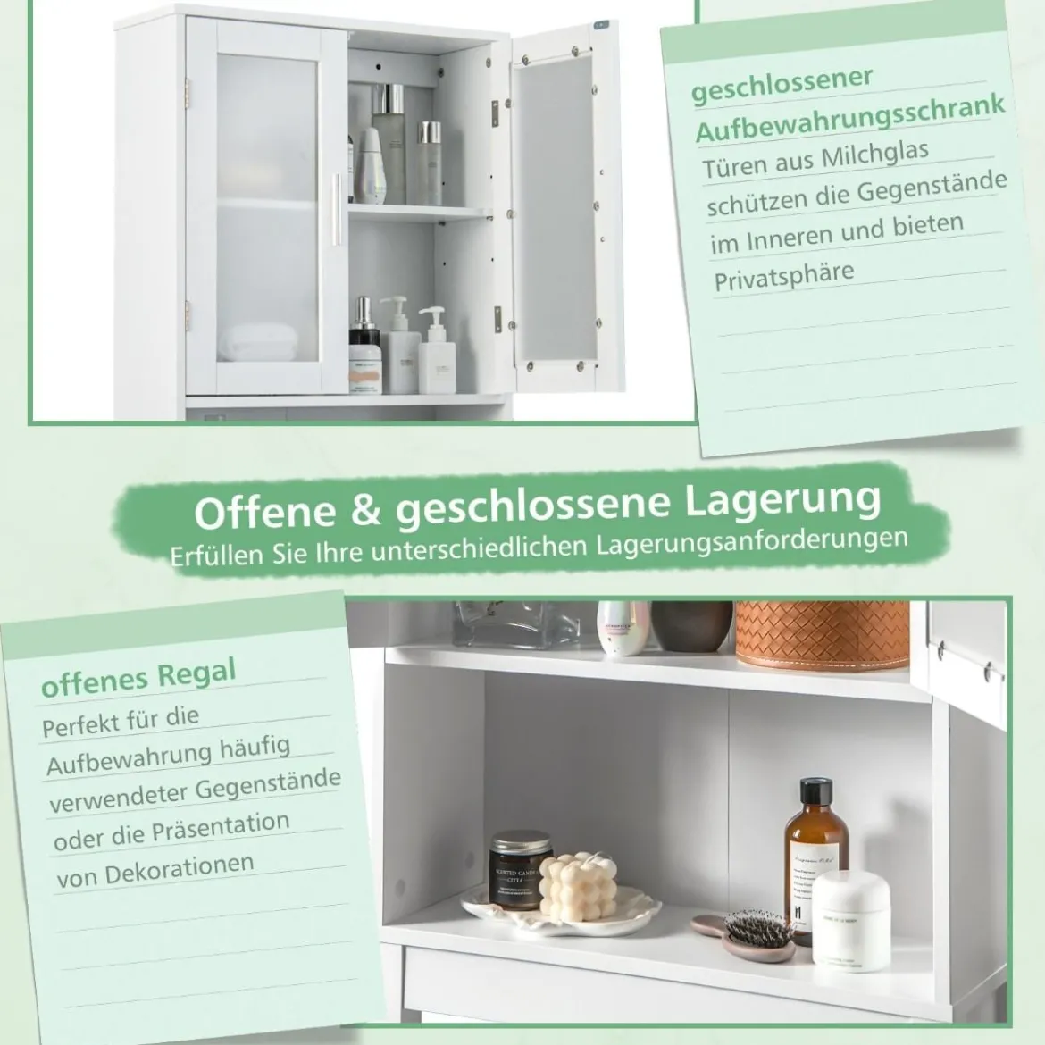 Toilettenschrank freistehend Bad Toilettenregal über Toilette 58 x 19 x 170 cm Weiß