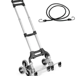 Tragbarer faltbarer Handwagen Handkarre Transportkarre Sackkarre Schwarz + Silber