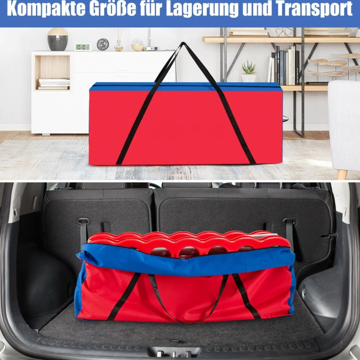 Tragetasche für 4 Gewinnt Aufbewahrungstasche (Spiel Nicht Enthalten) 84 x 22.5 x 35 cm