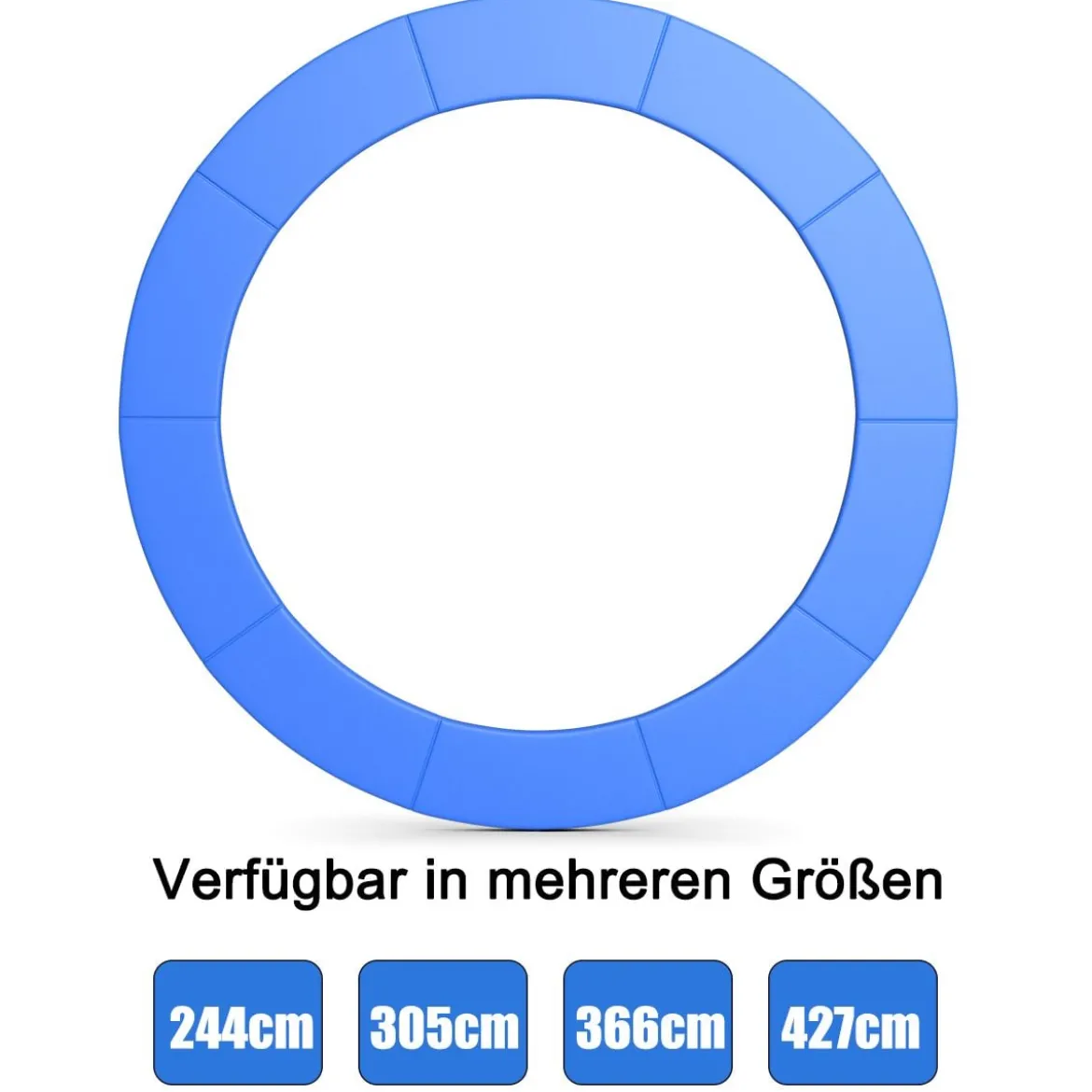 Trampolinmatratze 366cm x 366cm x 10cm Trampolin Übung Fitness Trampolin Polster Blau