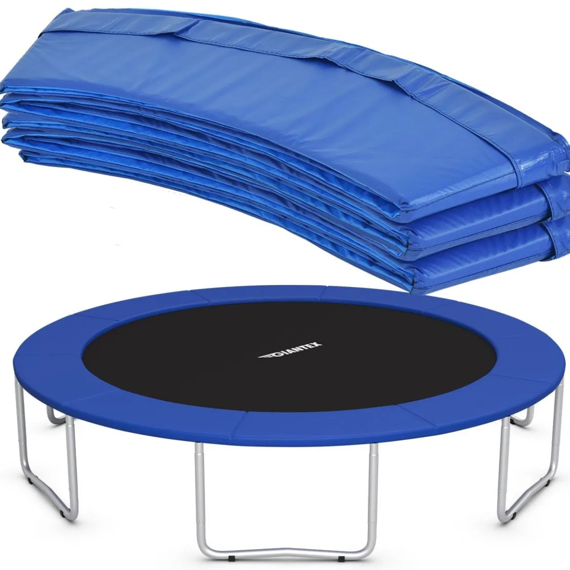 Trampolinmatratze 366cm x 366cm x 10cm Trampolin Übung Fitness Trampolin Polster Blau