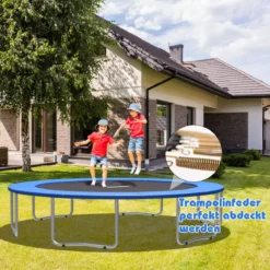 Trampolinmatratze 366cm x 366cm x 10cm Trampolin Übung Fitness Trampolin Polster Blau