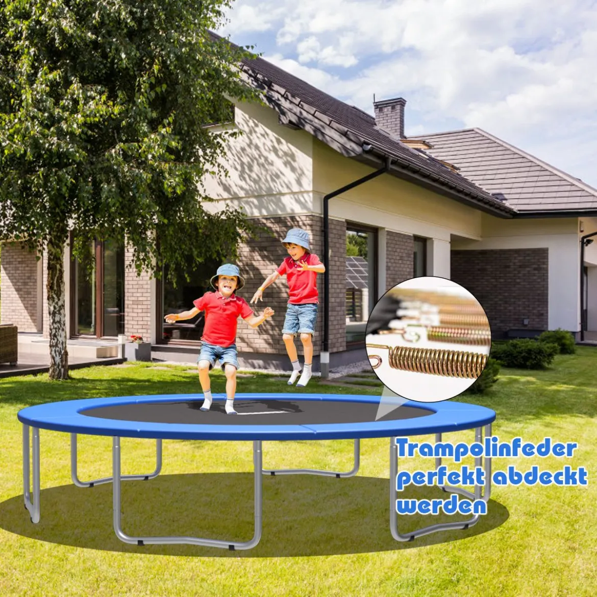 Trampolinmatratze 366cm x 366cm x 10cm Trampolin Übung Fitness Trampolin Polster Blau