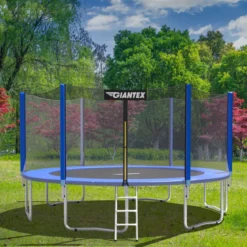 Trampolinmatratze 427cm x 427cm x 10cm Trampolin Übung Fitness Gymnastik Trampolin Polster Blau
