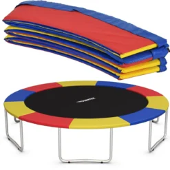 Trampolinmatratze 244cm x 244cm x 10cm Trampolin Übung Fitness Gymnastik Trampolin Polster Bunt