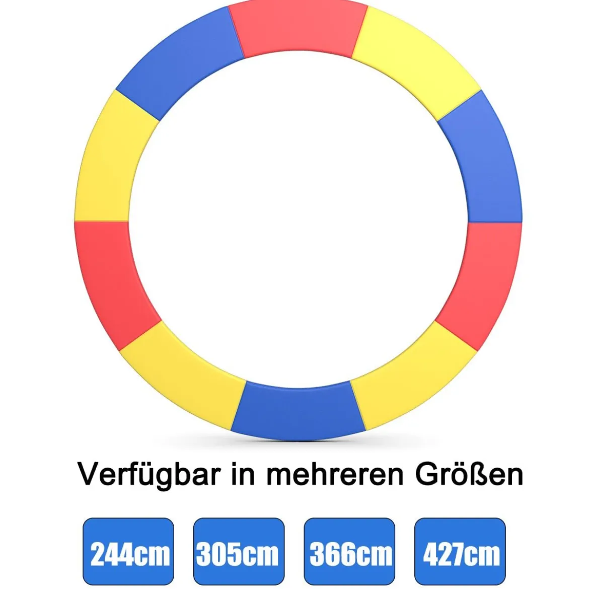 Trampolinmatratze 427cm x 427cm x 10cm Trampolin Übung Fitness Gymnastik Trampolin Polster Bunt