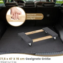 Transportwagen mit 4 Universalrädern & 450 kg Tragkraft robuster Plattformwagen