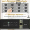 Tresor Elektronischer Tresorschrank mit Digitaler Tastatur 45 L Safe Tresor 36 x 31 x 41 cm Schwarz