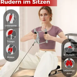 Trizeps-Kabelzug Nach Unten Drücken 4 teiliges Gewicht Maschinenzubehör mit Trizepsseil