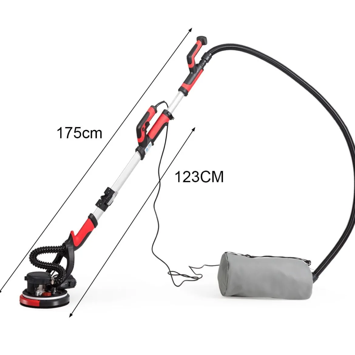 Trockenbauschleifer 750W Elektrischer Deckenschleifer Wandschleifmaschine mit LED-Licht