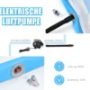 Turnmatte Gymnastik-Trainingsmatte mit elektrischer Luftpumpe 300 x 100 x 10 cm Blau