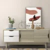 TV-Regal TV-Konsolenschrank für Fernseher bis zu 60 Zoll mit 2 Schubladen 120 x 45 x 45 cm Eiche