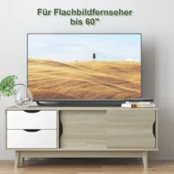 TV-Regal TV-Konsolenschrank für Fernseher bis zu 60 Zoll mit 2 Schubladen 120 x 45 x 45 cm Eiche