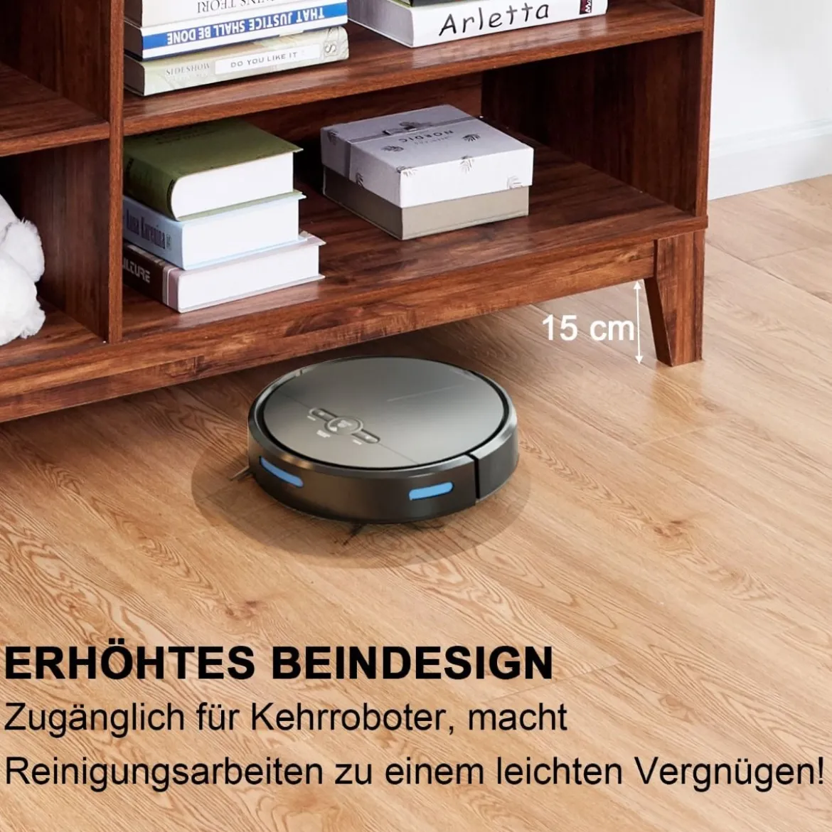 TV-Schrank Fernsehschrank Holz TV-Ständer Fernseher mit Regalen 147 x 40 x 61 cm Braun