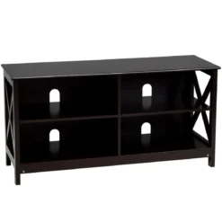 TV Schrank Fernsehschrank 3-stufige Rustikale Kommode mit Regalen 120 x 41 x 60 cm Braun