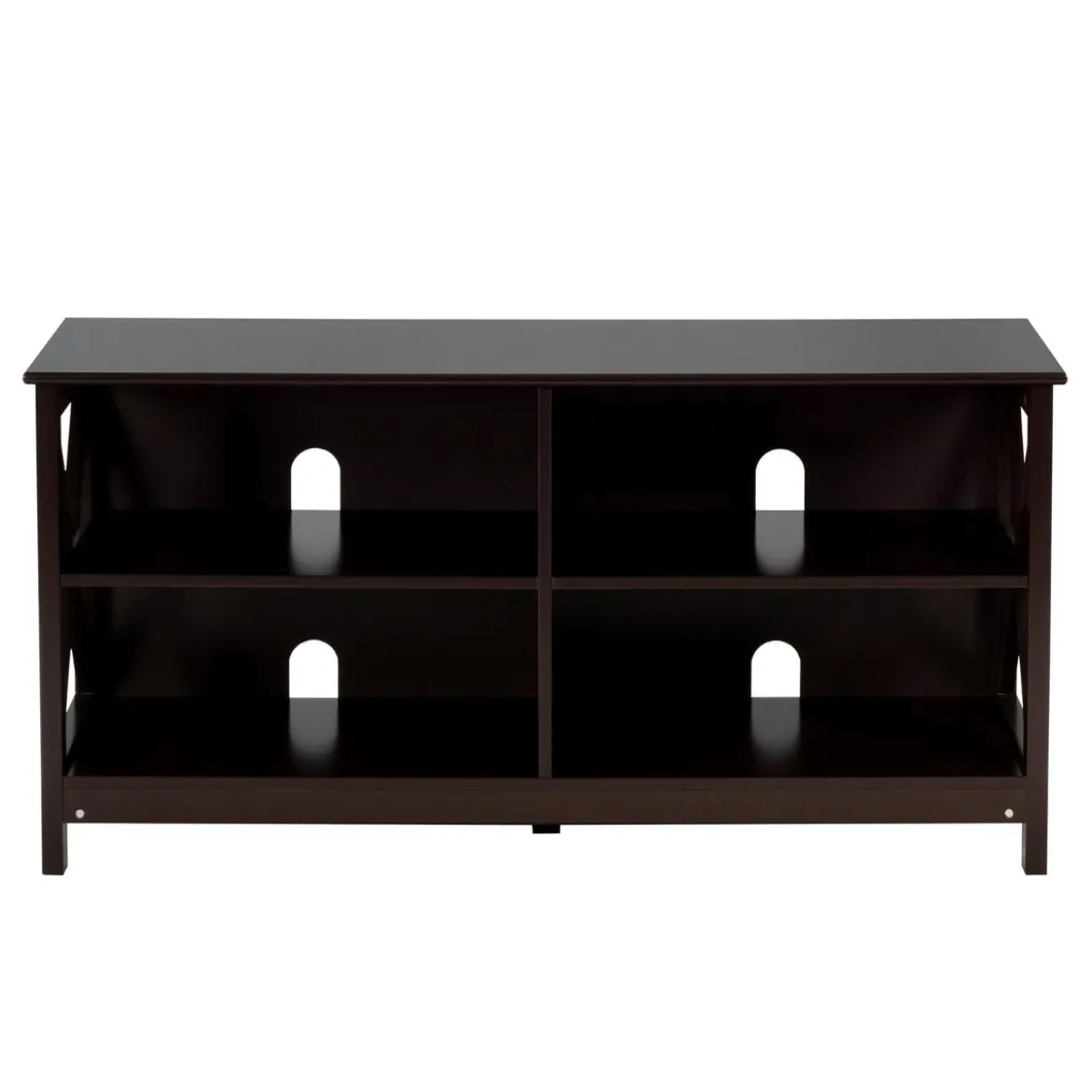 TV Schrank Fernsehschrank 3-stufige Rustikale Kommode mit Regalen 120 x 41 x 60 cm Braun