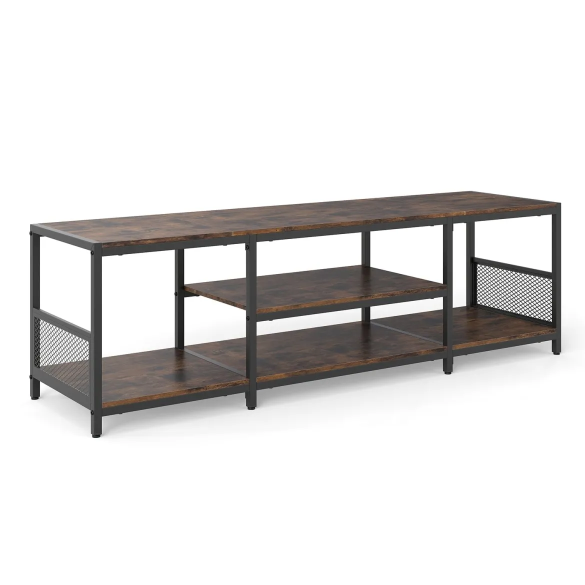 TV Schrank für Fernseher bis zu 65 Zoll Freistehendes Lowboard Industrie Fernsehtisch