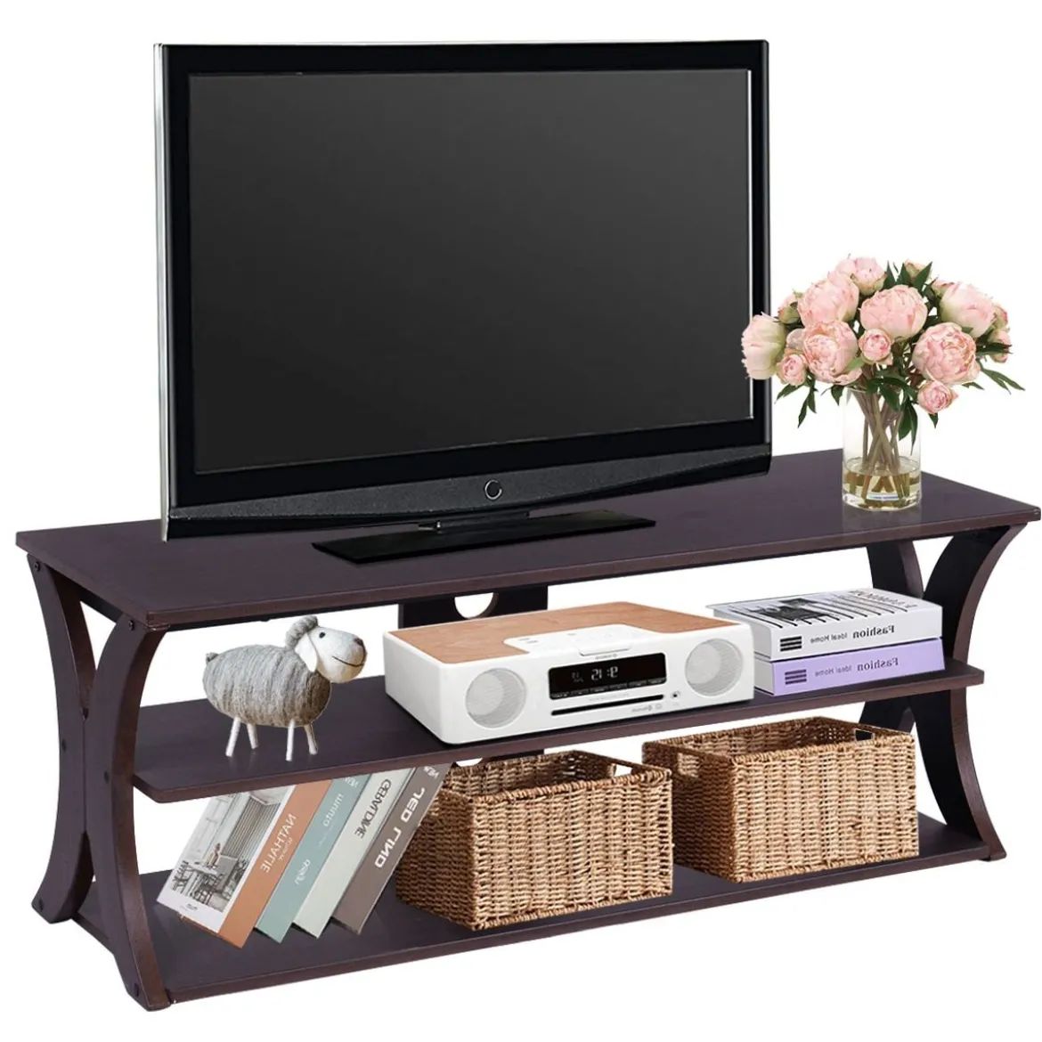 TV-Schrank für Fernseher bis zu 47" Medien-Konsolentisch 115 x 40 x 45 cm