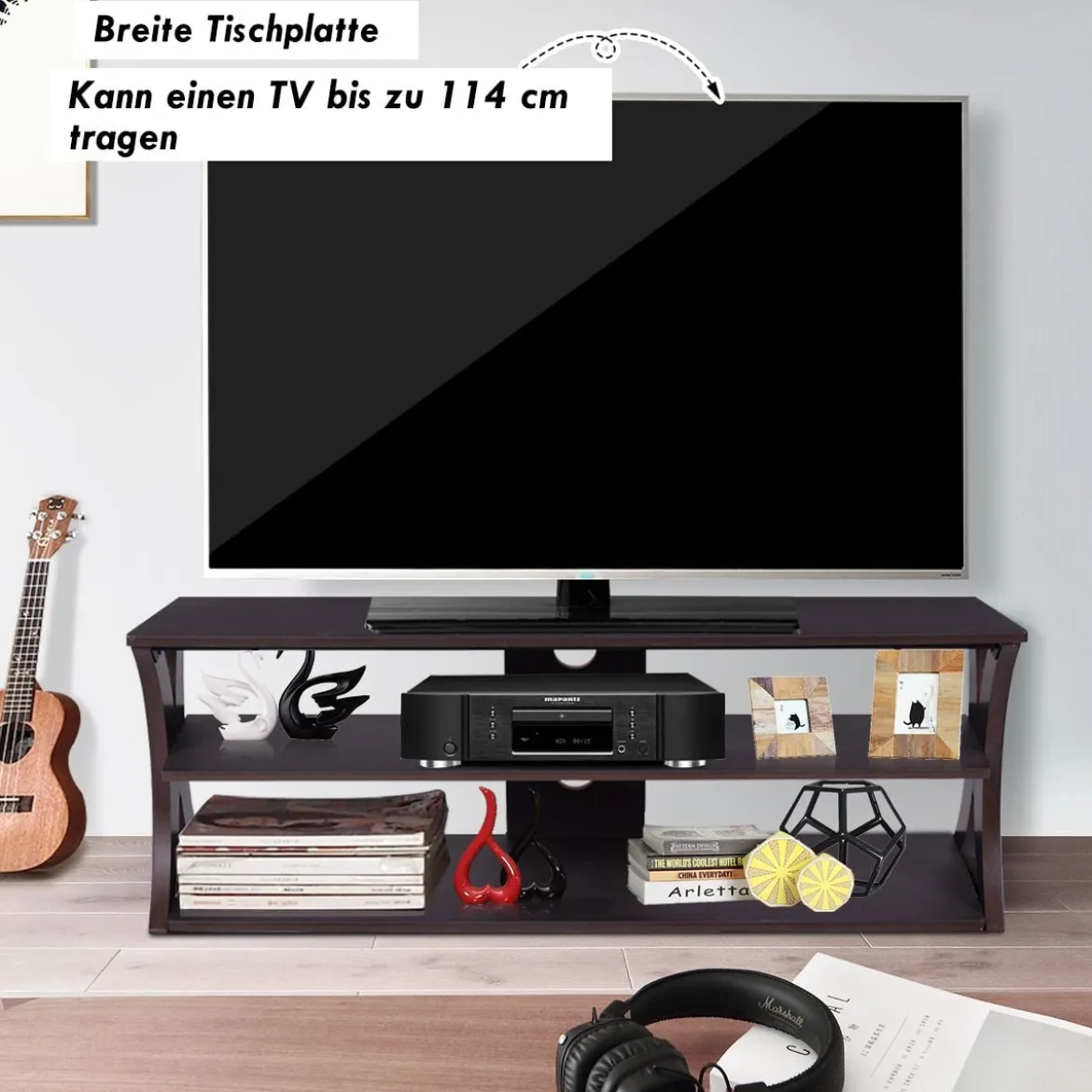 TV-Schrank für Fernseher bis zu 47" Medien-Konsolentisch 115 x 40 x 45 cm